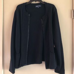 Jones New York signature black cardigan